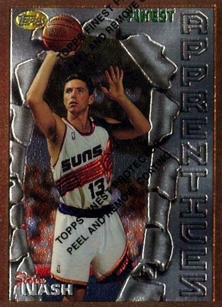 1996 topps finest steve nash 1996 topps finest steve nas